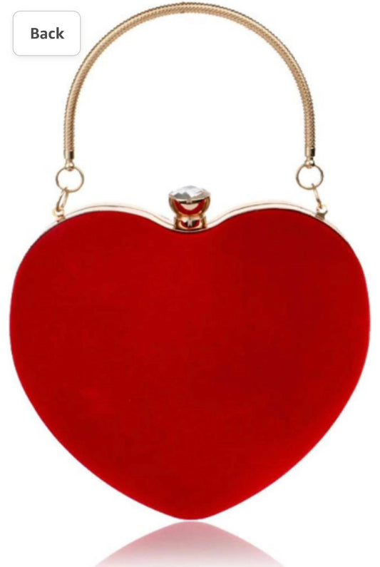 Small purse with an Elegant Heart Design.