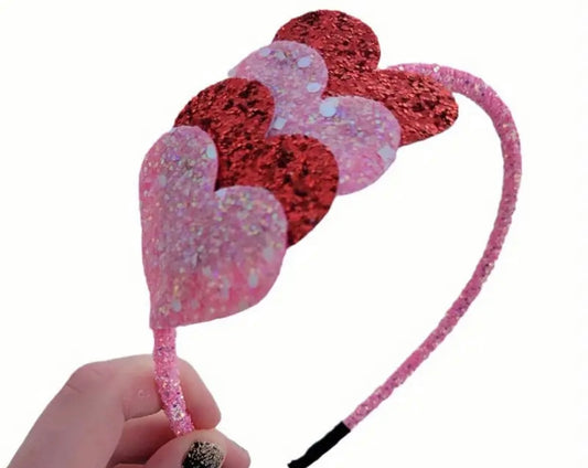 Pink and Red shade of Love headband